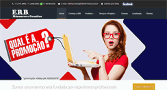 Desktop Screenshot of erbmarmores.com.br
